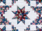Log Cabin Dahlia Quilt