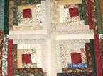 Log Cabin Fan Quilt