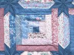 Starry Log Cabin Quilt