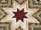 Log Cabin Featured Star Quilt