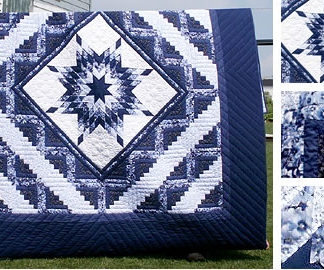 Log Cabin Star Quilt
