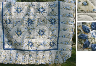 Log Cabin Dahlia Quilt