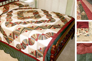 Log Cabin Fan Quilt