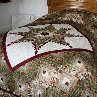 Log Cabin Featured Star Quilt